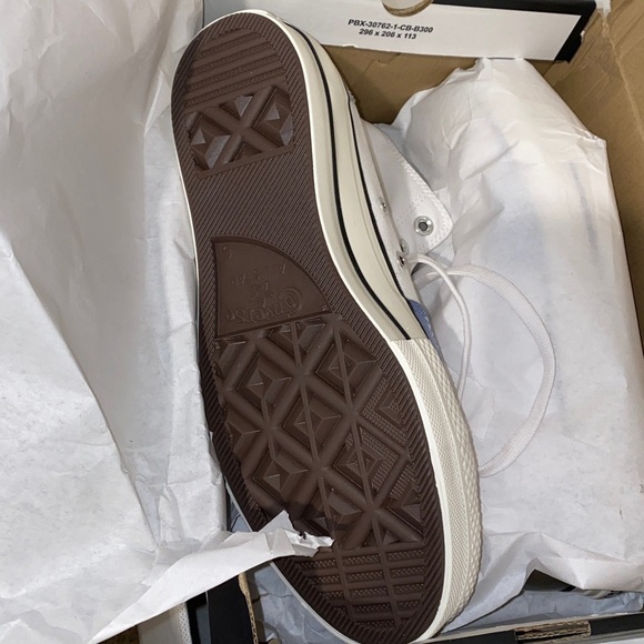 New Converse White High-Top Platform Sneakers - Picture 3 of 4